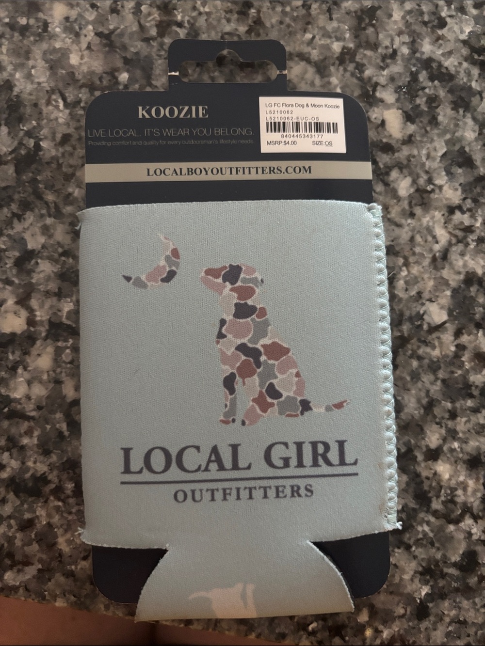 Local Girl Outfitters Koozie Can Cooler - camo
